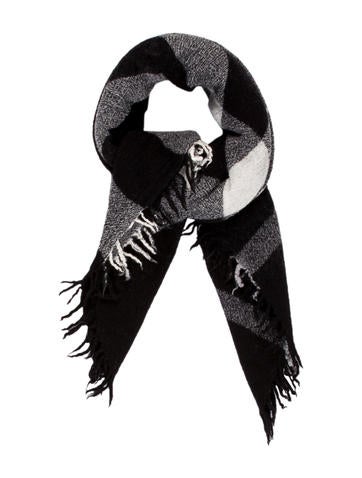 Burberry Wool Beat Check Scarf