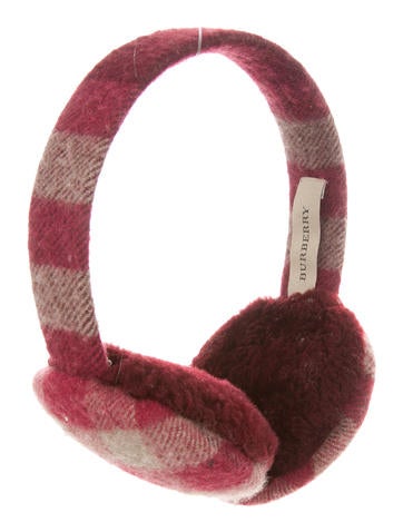 Burberry Bicolor Nova Check Earmuffs