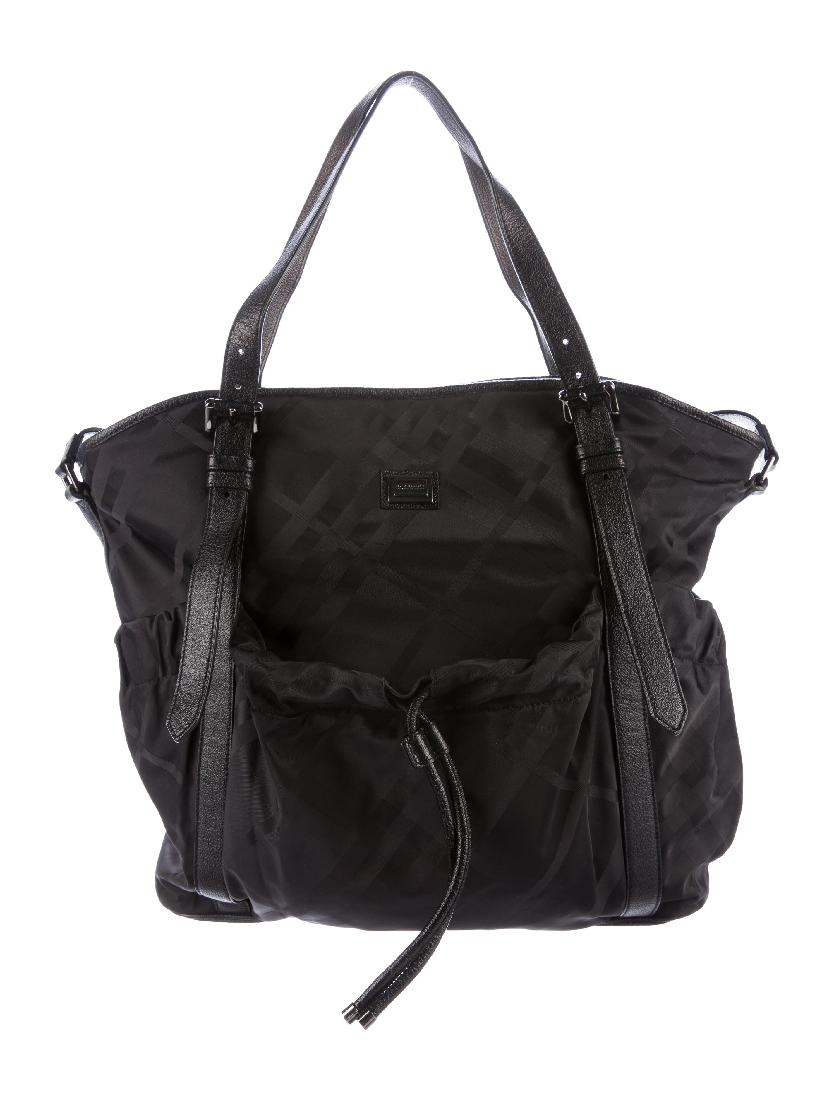 Leather Trimmed Diaper Bag