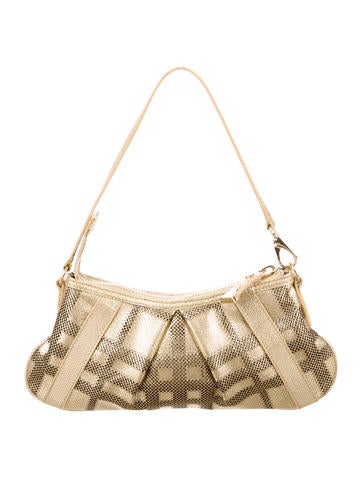 Burberry Metallic Mesh Shoulder Bag