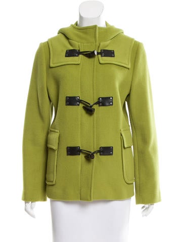 Burberry Wool Hooded Coat