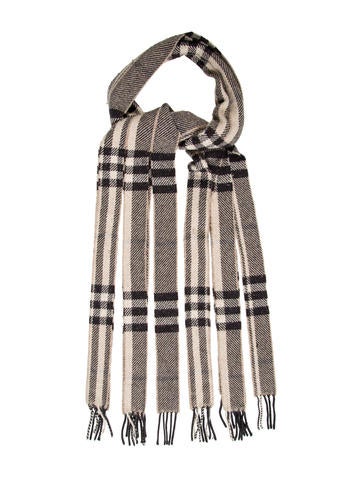 Burberry Metallic House Check Scarf