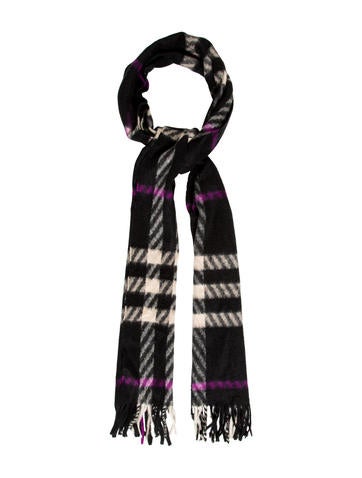 Burberry Cashmere Plaid Scarf