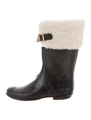 Burberry Shearling Rain Boots