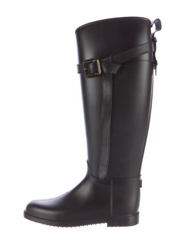 Burberry Rubber Knee-High Boots