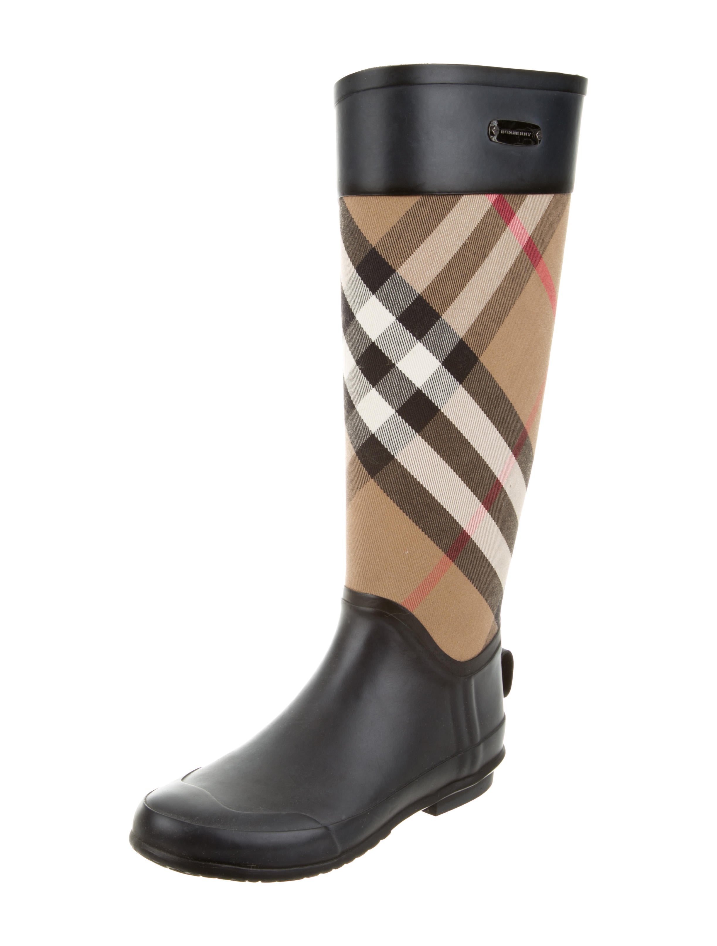 Burberry House Check Rain Boots - Shoes