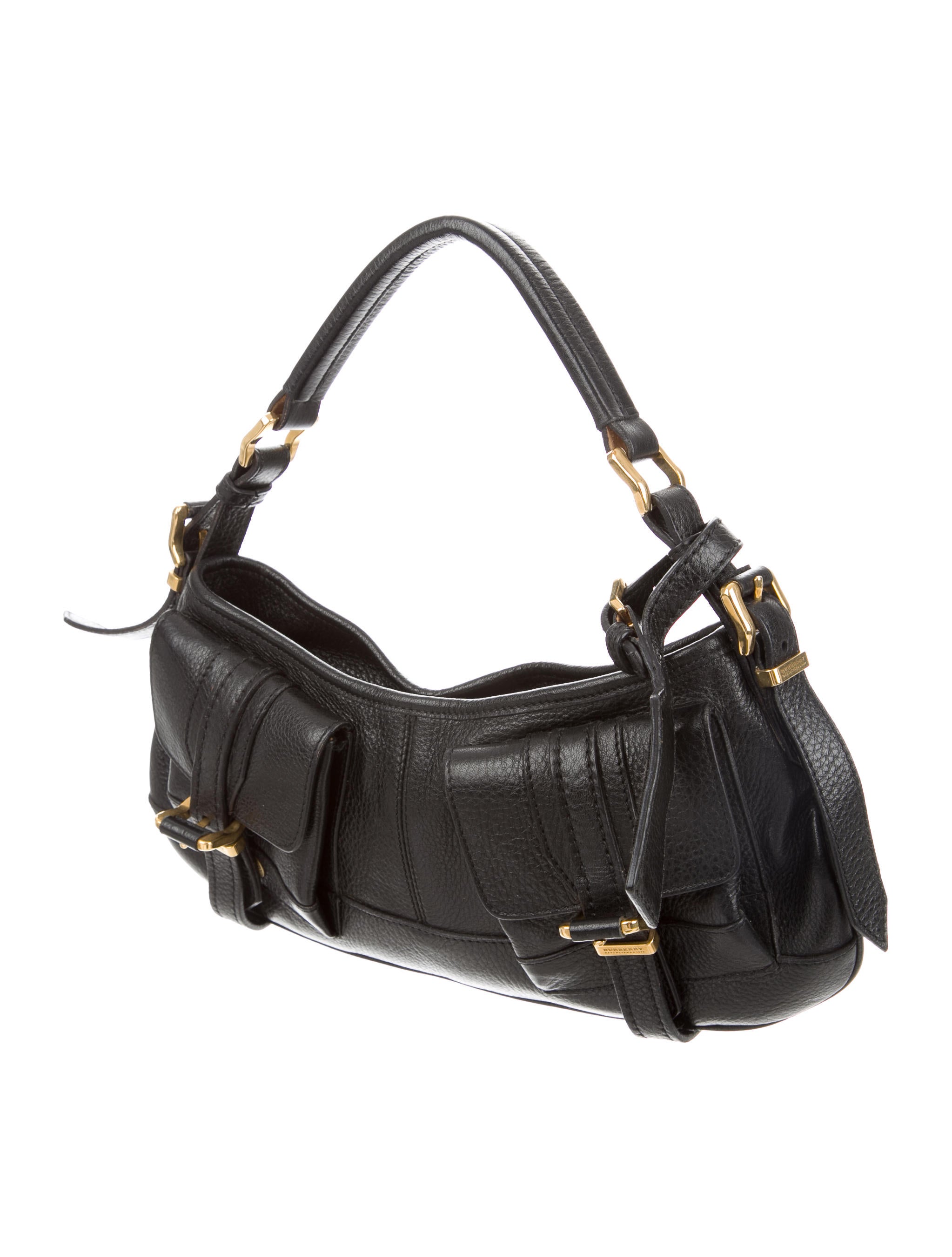 Pebbled Leather Shoulder Bag IUCN Water