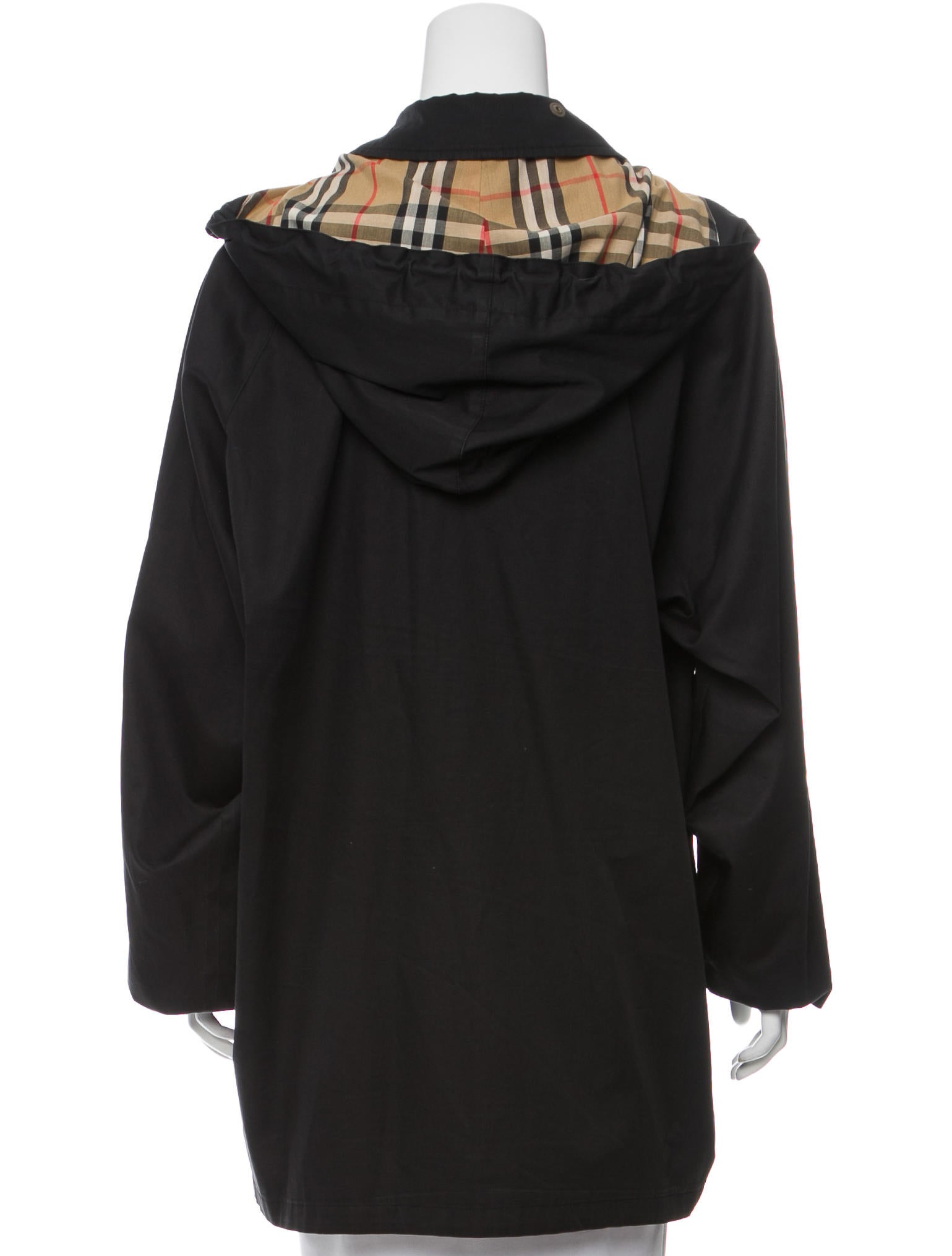 Burberry Hooded Nova CheckLined Coat Clothing BUR68279 The RealReal