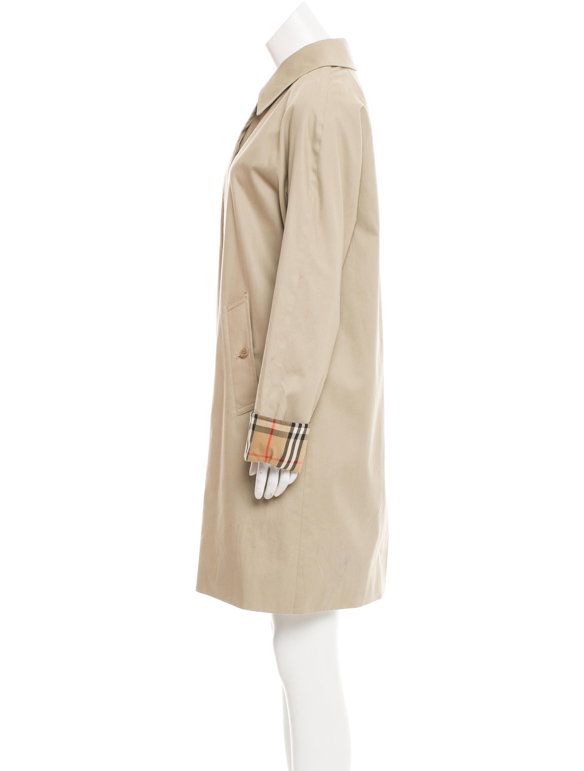 Burberry KneeLength Trench Coat Clothing BUR70025 The RealReal