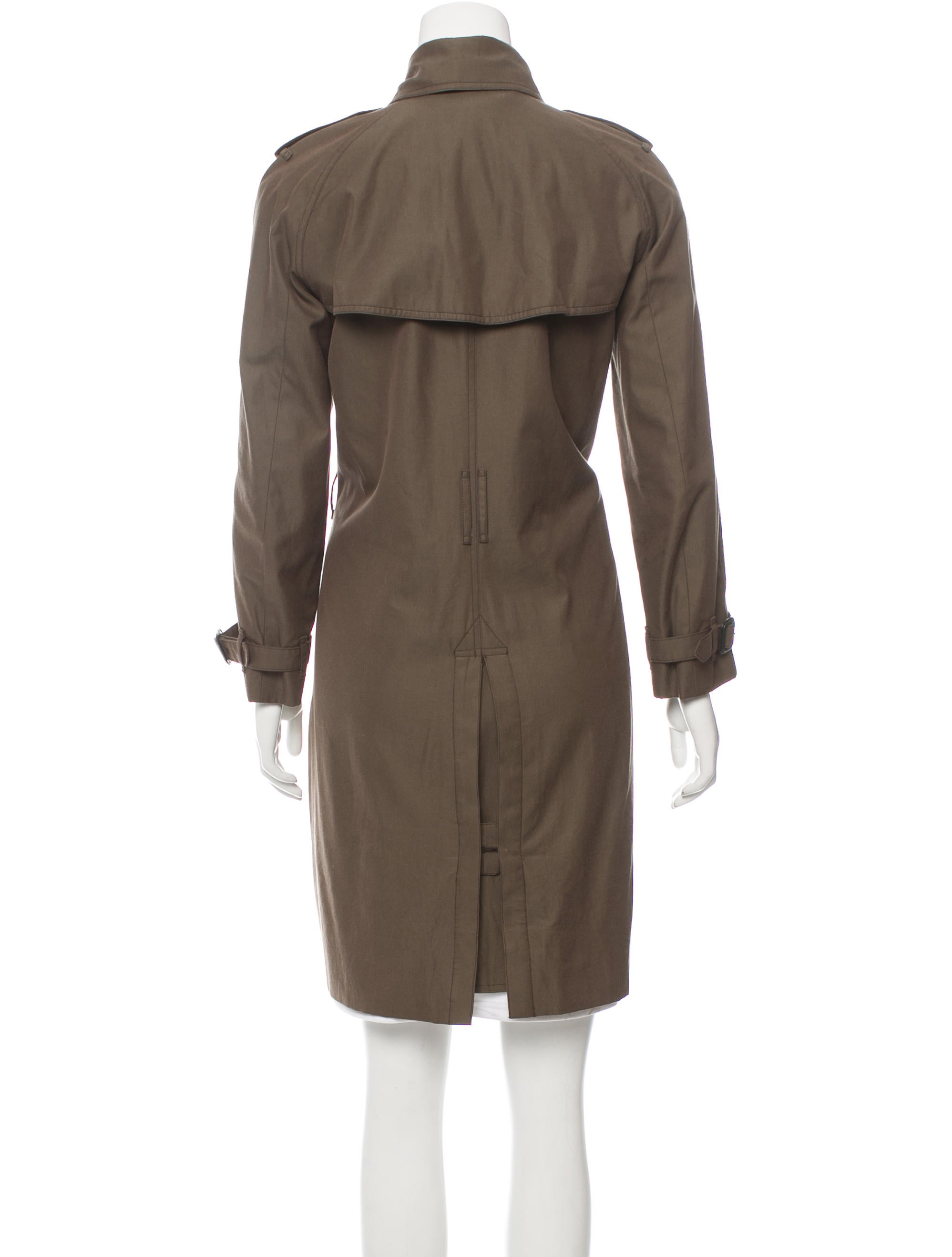 Burberry KneeLength Trench Coat Clothing BUR70158 The RealReal