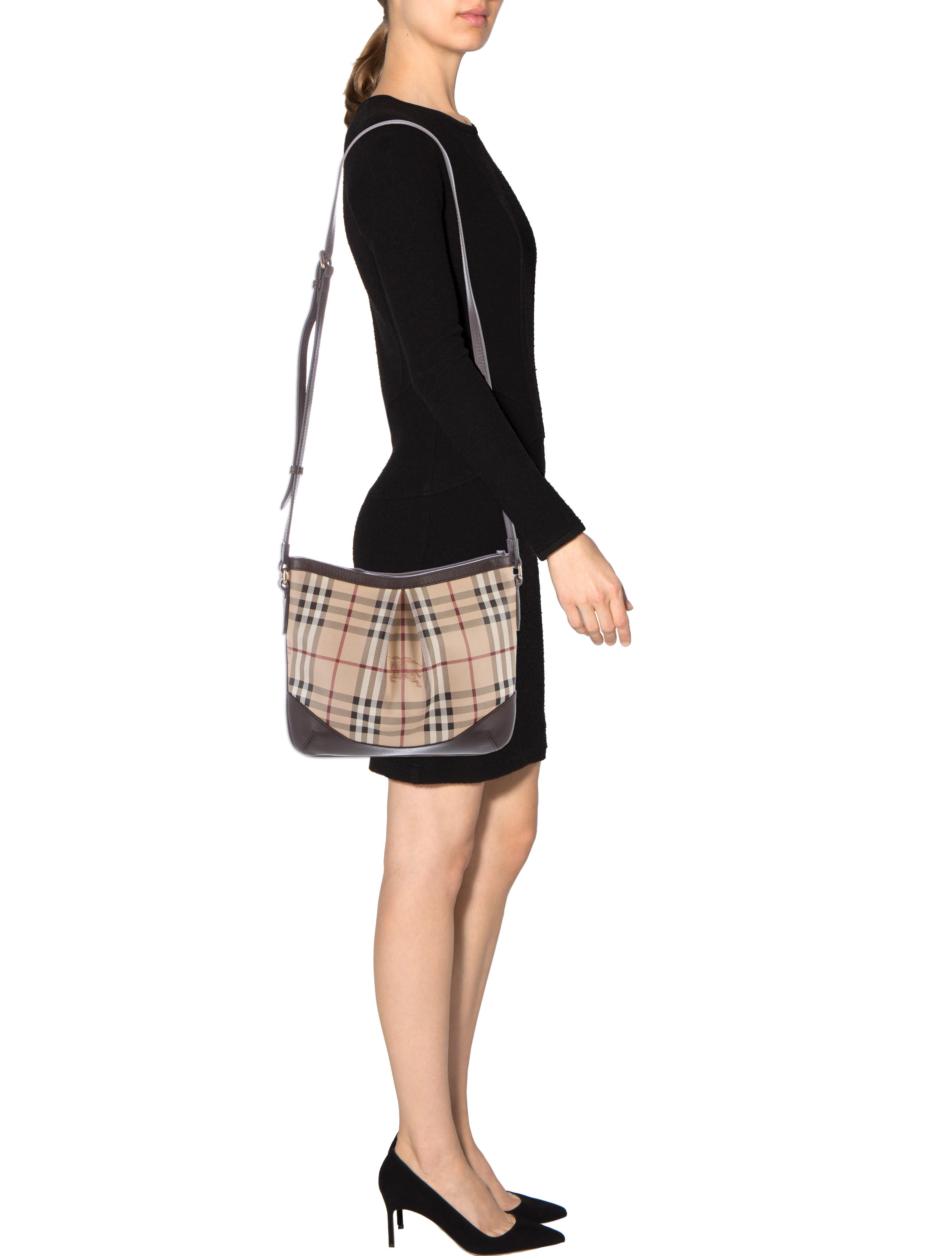 Burberry Haymarket Check Crossbody Bag