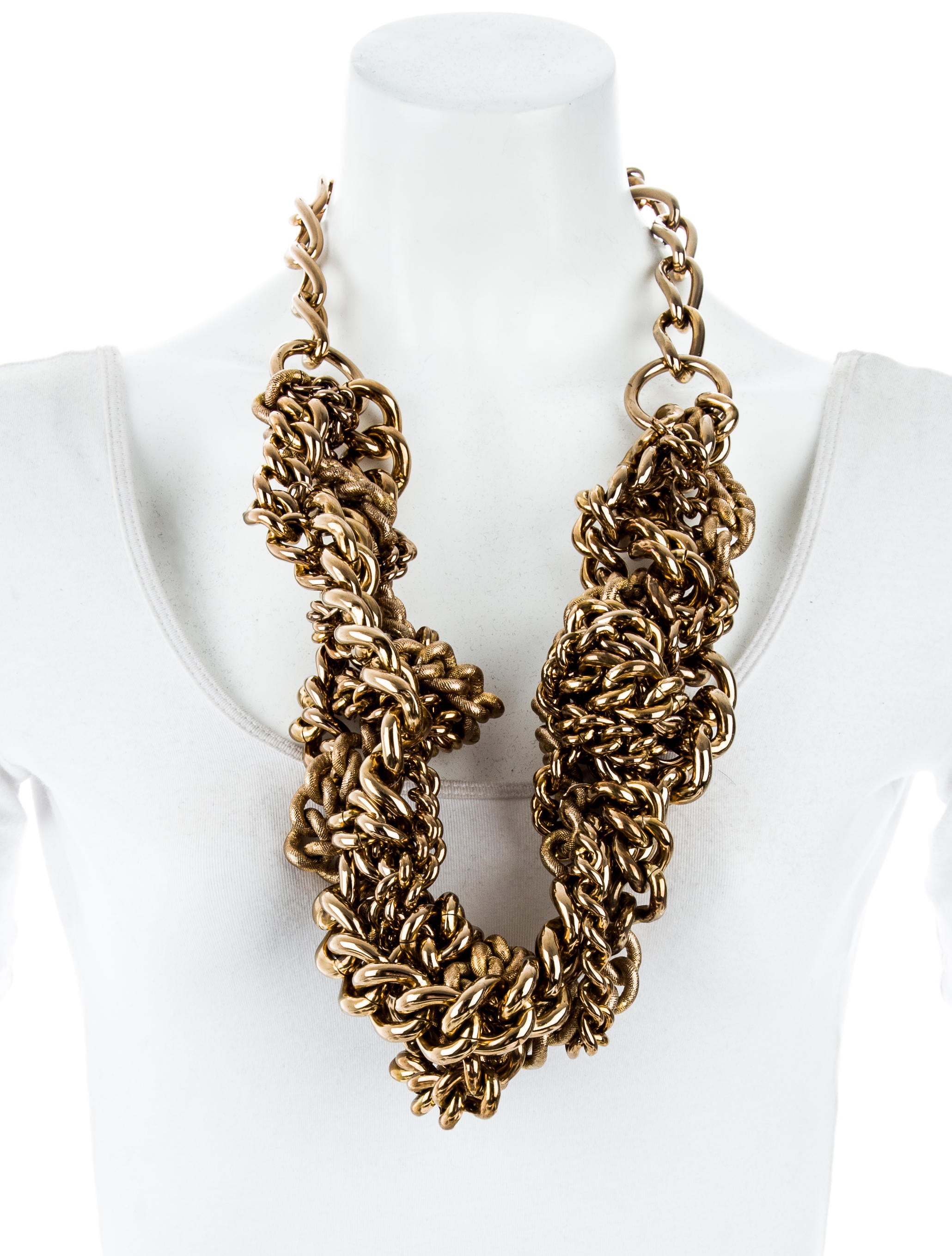 Burberry Tangled Chains Necklace Necklaces BUR75191 The RealReal