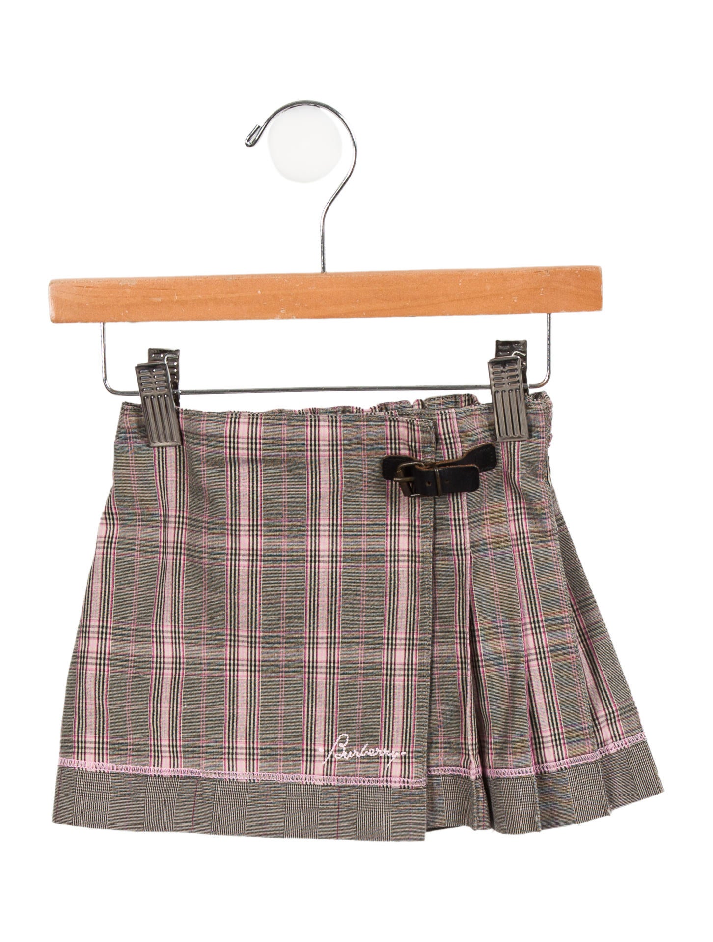Burberry Girls' Plaid Skirt Girls BUR78200 The RealReal