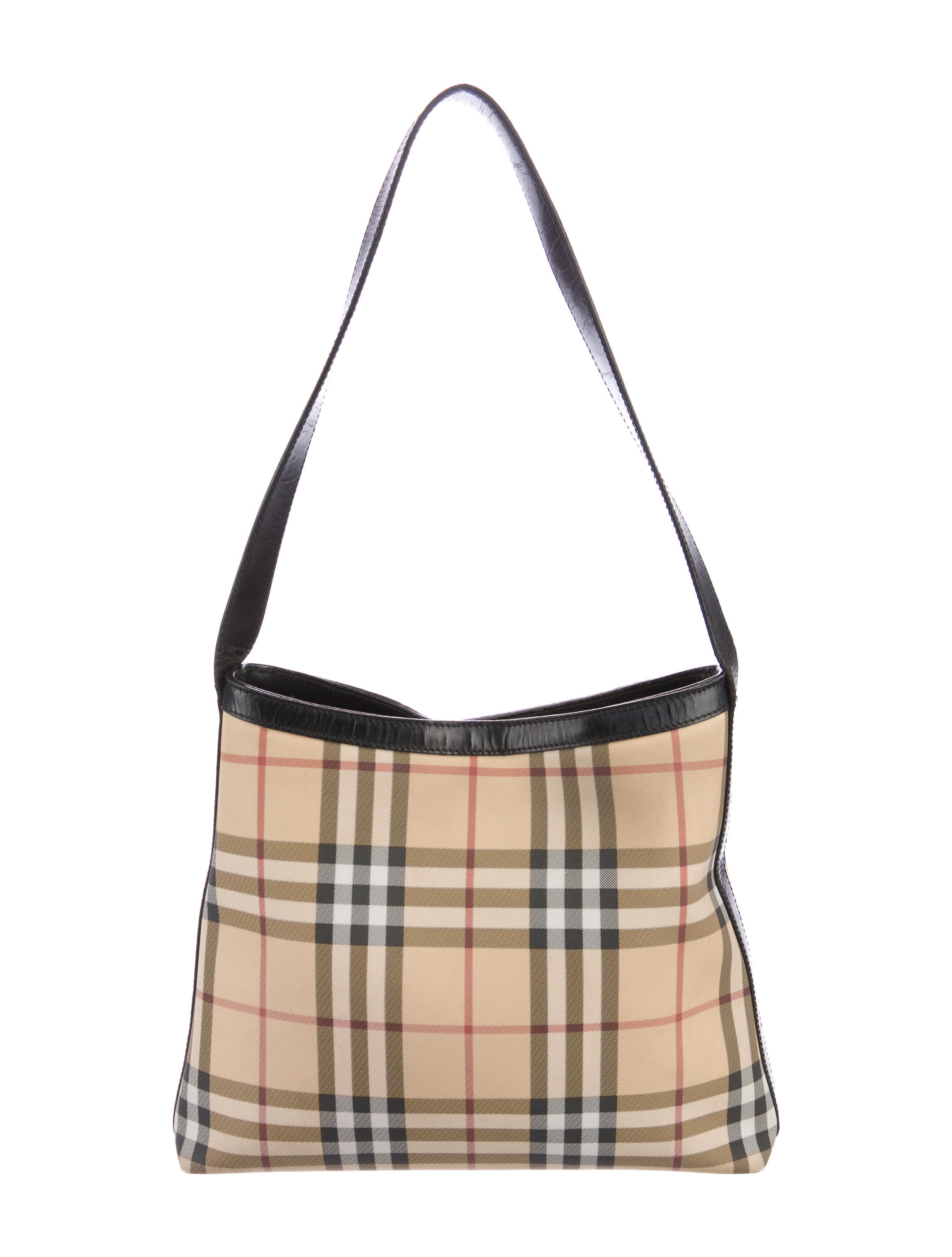 Burberry Nova Check Shoulder Bag Handbags BUR78622 The RealReal