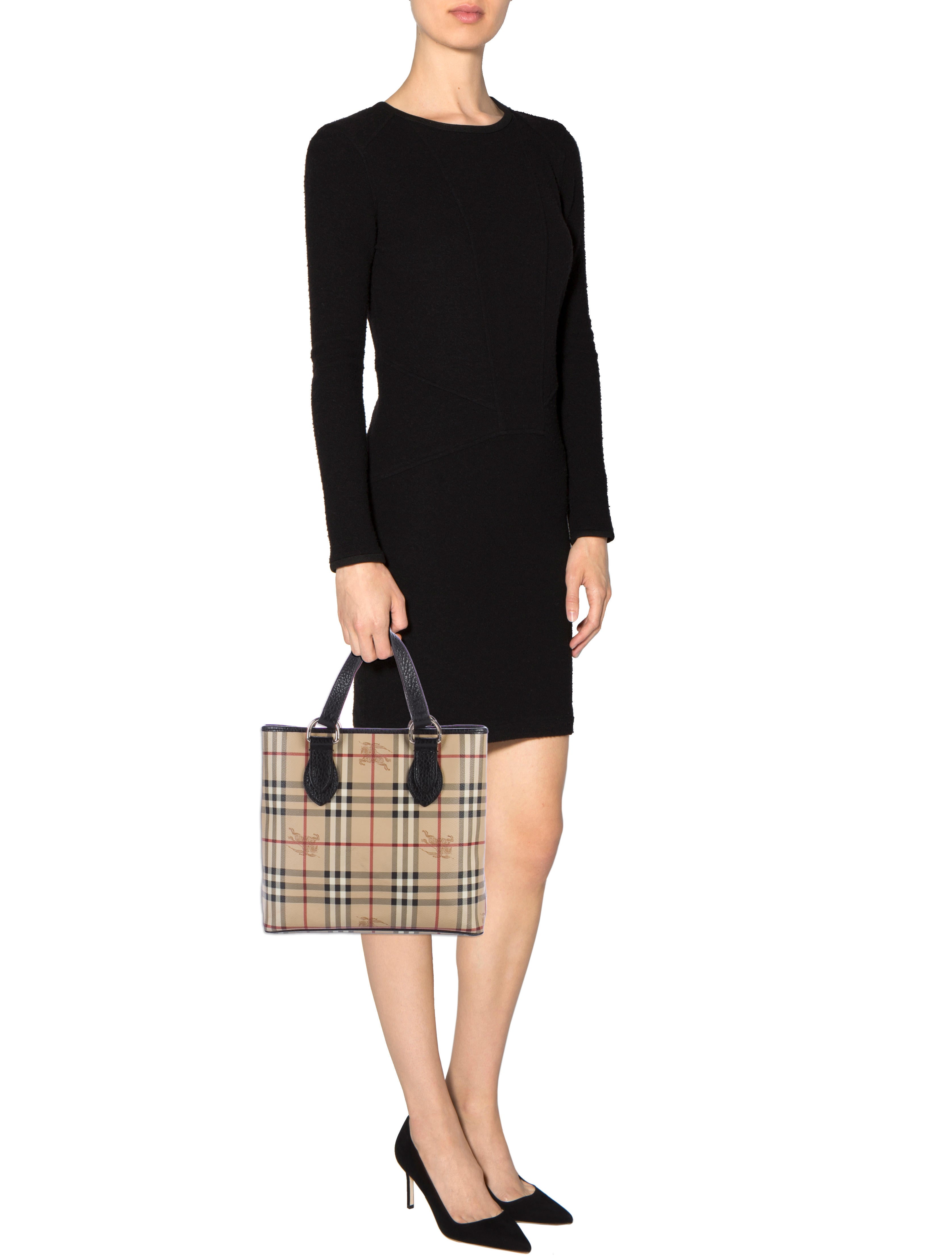 Burberry Haymarket Check Small Tote