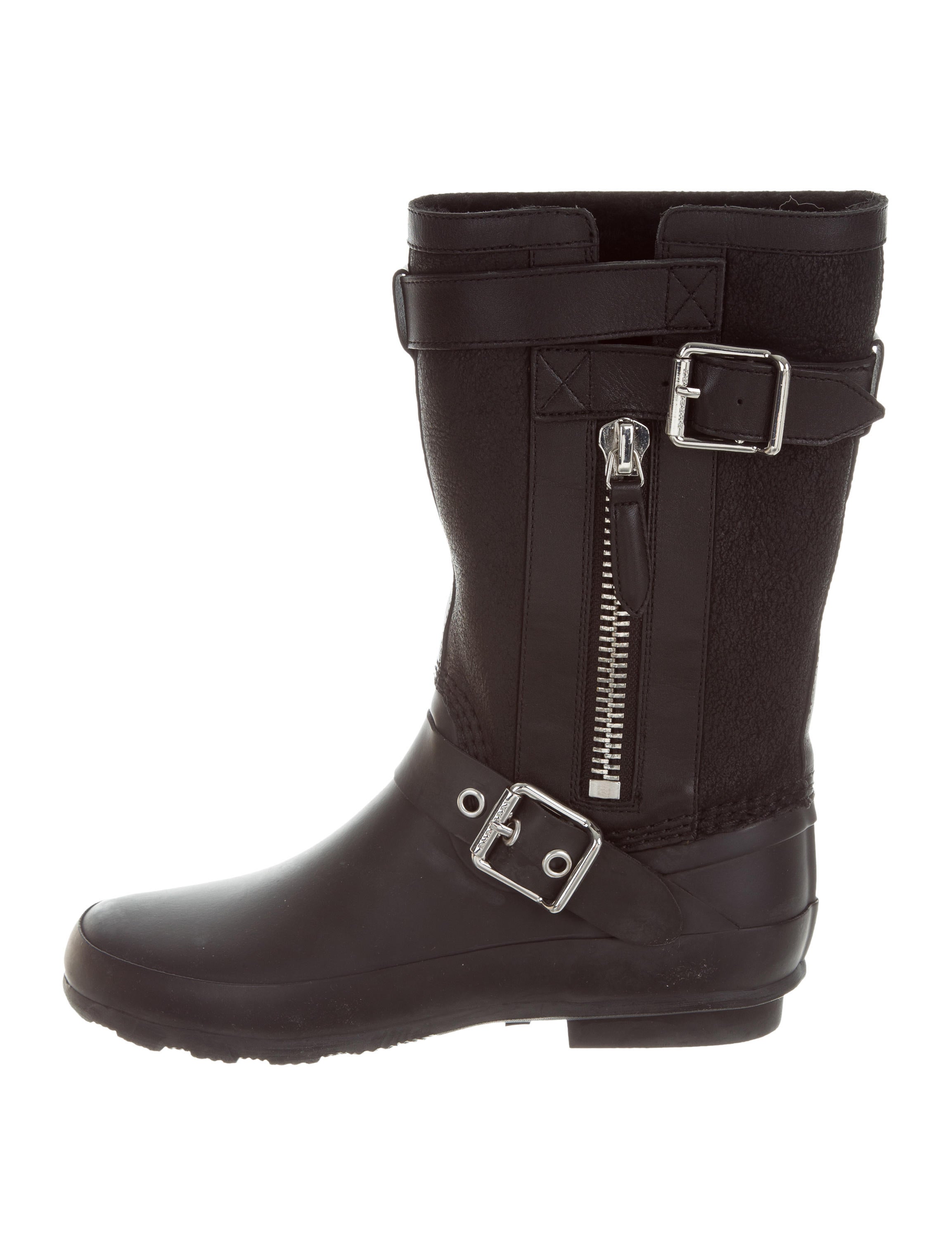burberry mid buckle rain boot