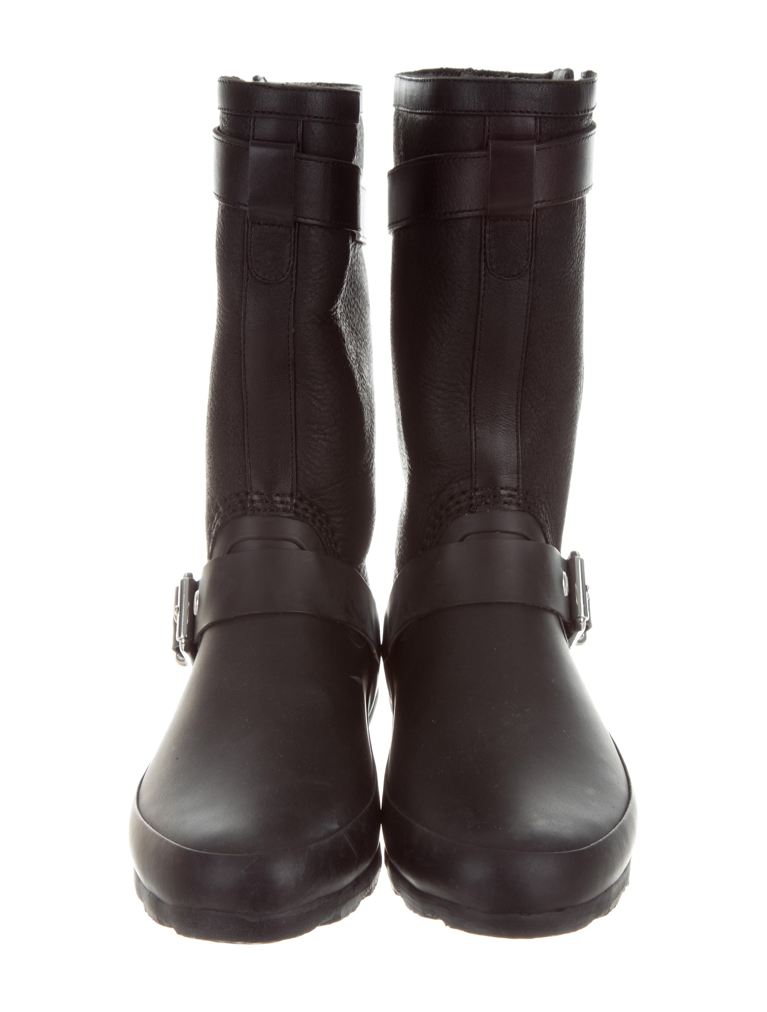 burberry mid buckle rain boot