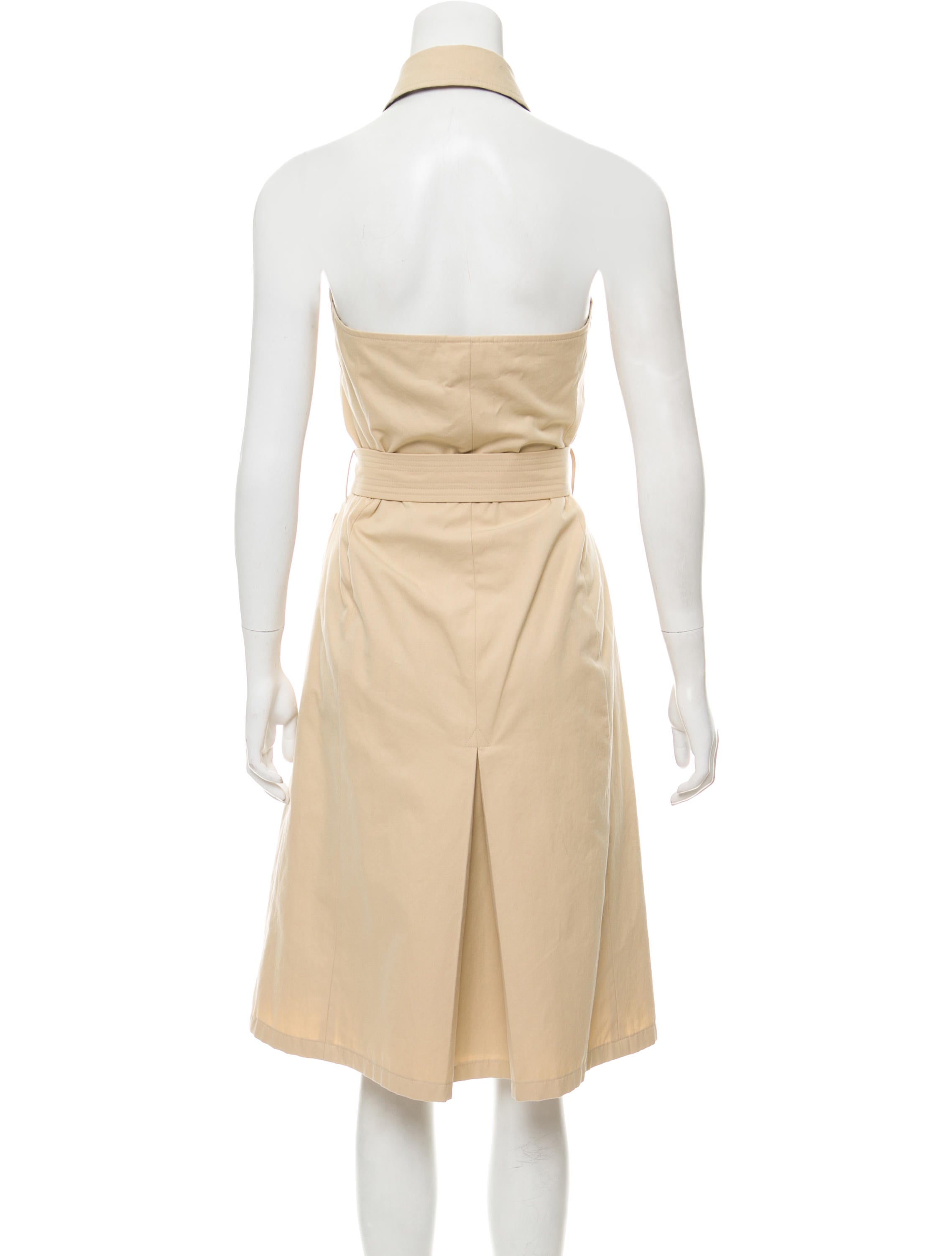 Burberry Halter Trench Coat Dress - Brown Dresses, Clothing - BUR98565 |  The RealReal