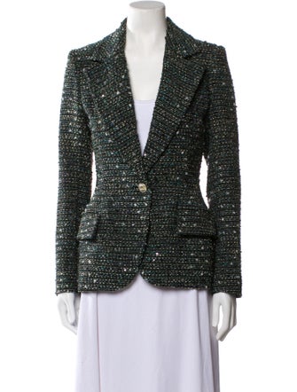 Burnett New York Tweed Pattern Blazer