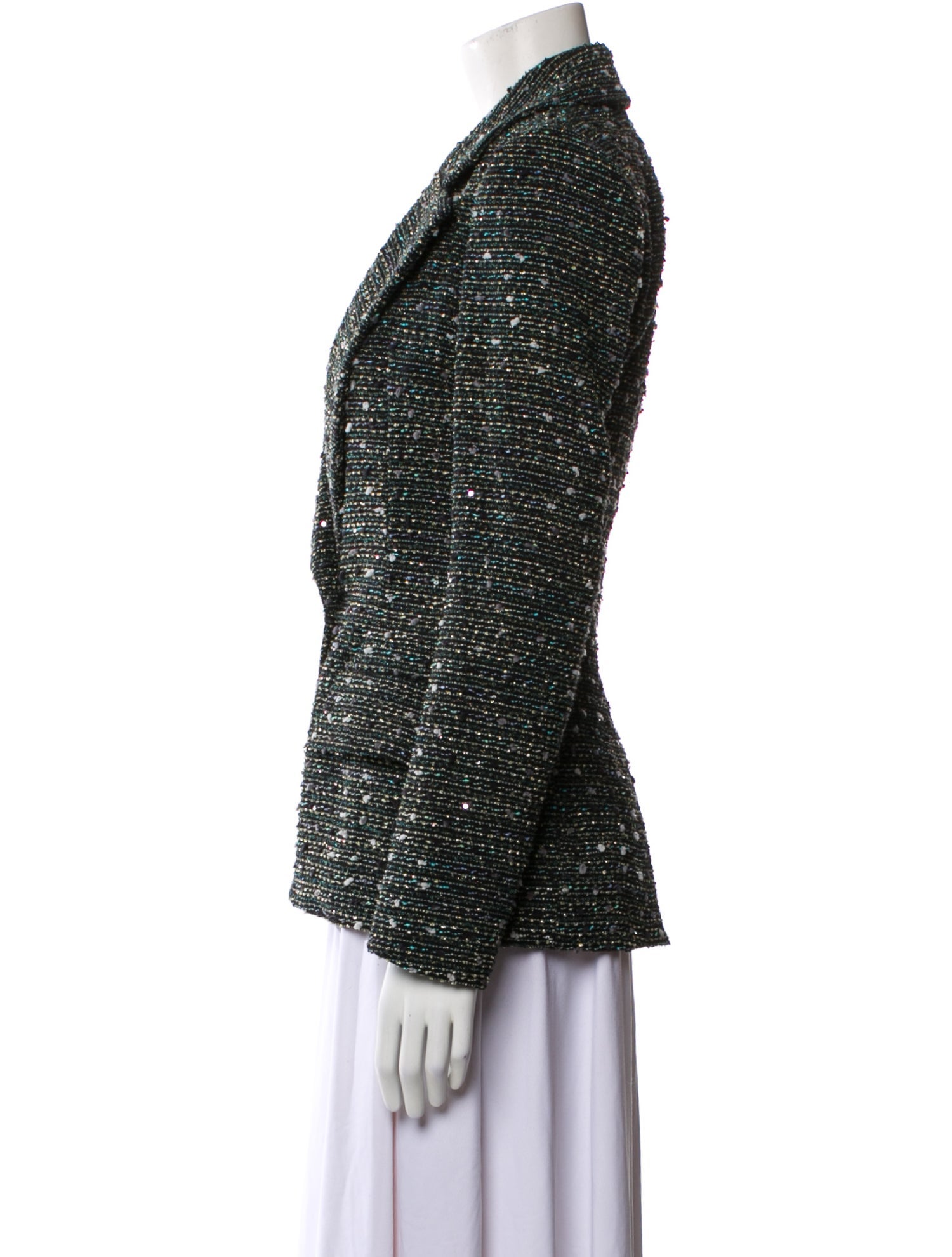 Burnett New York Tweed Pattern Blazer