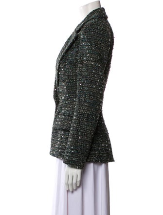 Burnett New York Tweed Pattern Blazer