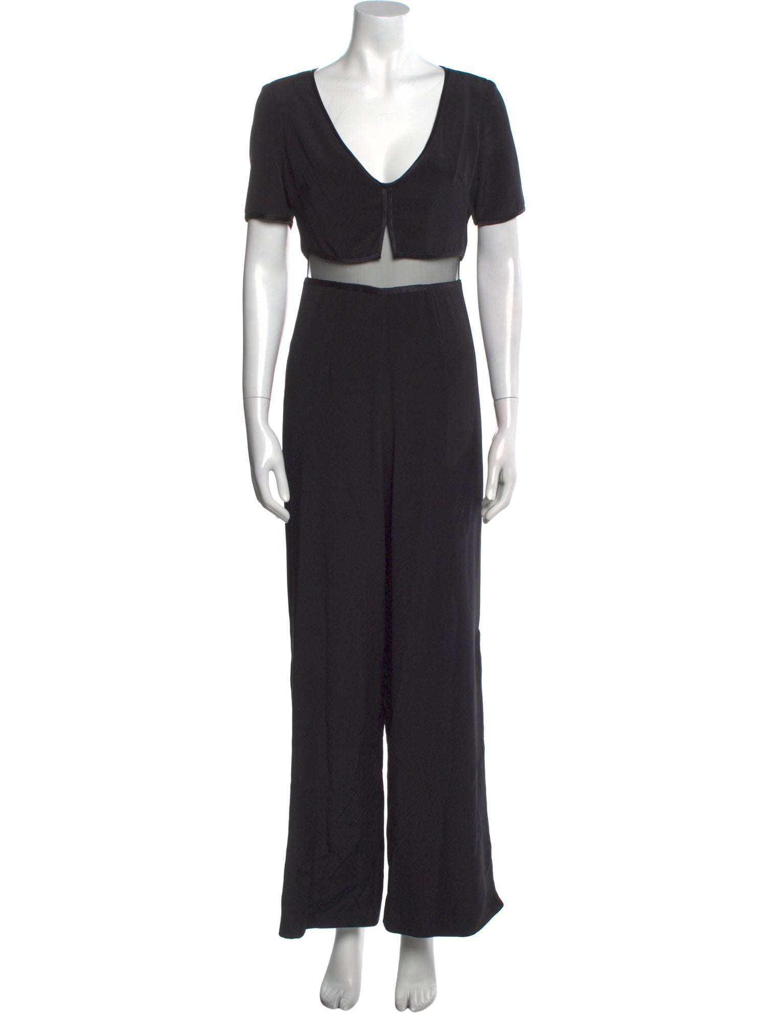 Burnett New York Plunge Neckline Jumpsuit