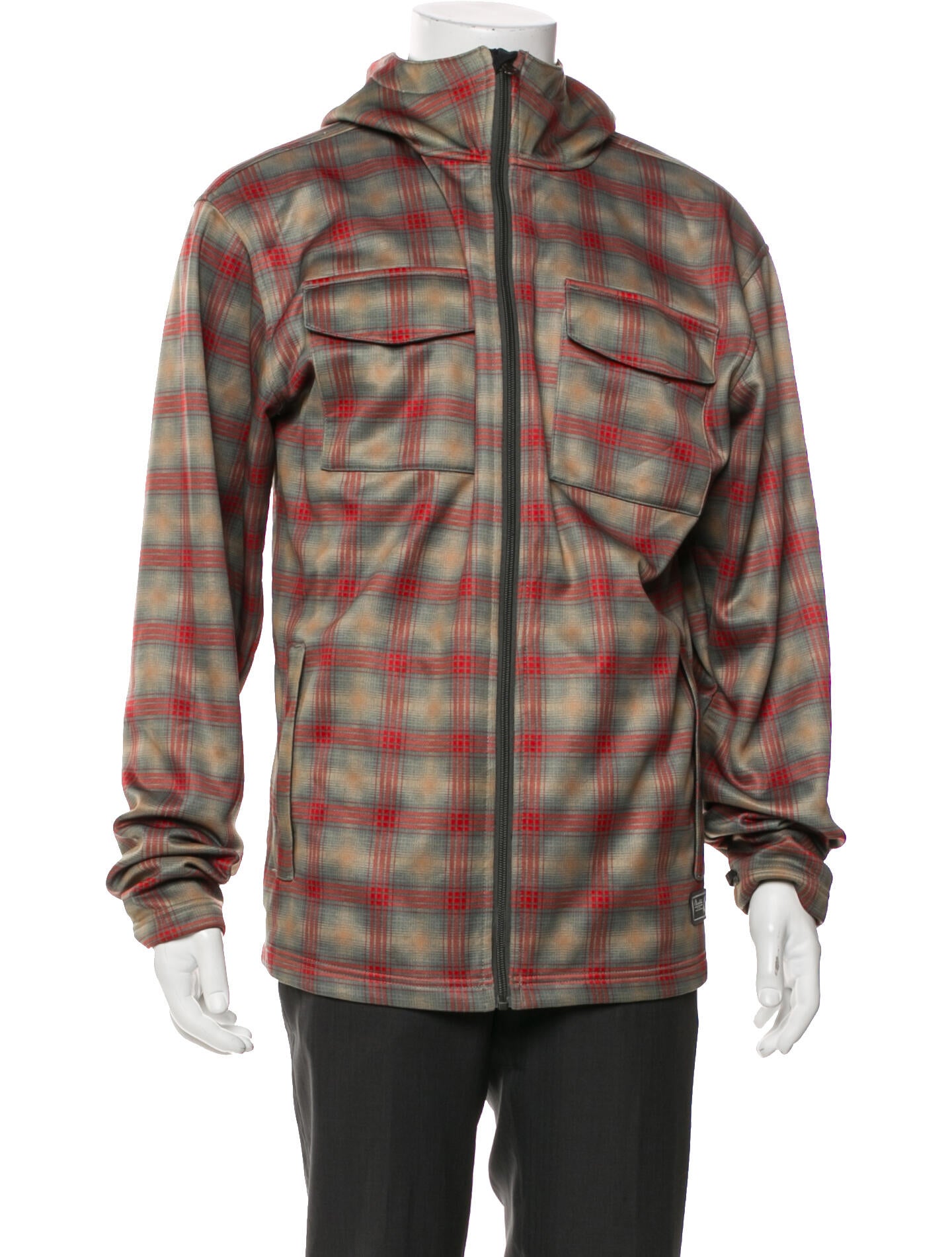 Burton AK Plaid Print Windbreaker