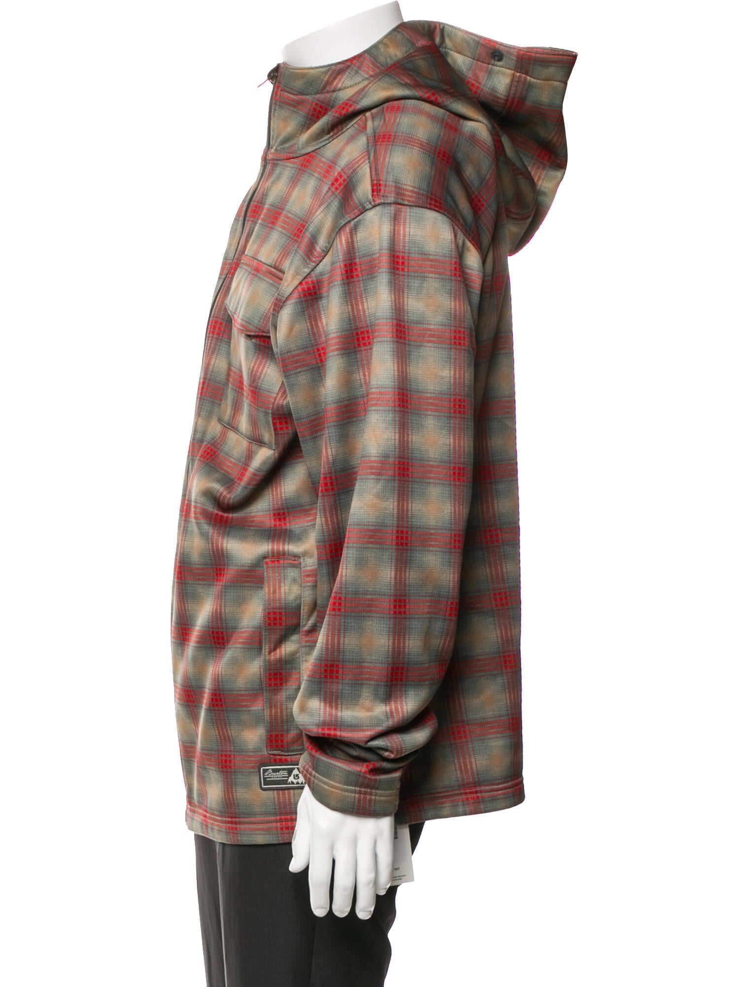Burton AK Plaid Print Windbreaker