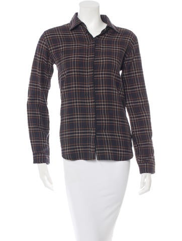Beau Souci Long Sleeve Plaid Top w/ Tags