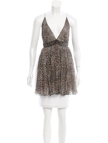 Beau Souci Leopard Print Silk Tunic w/ Tags