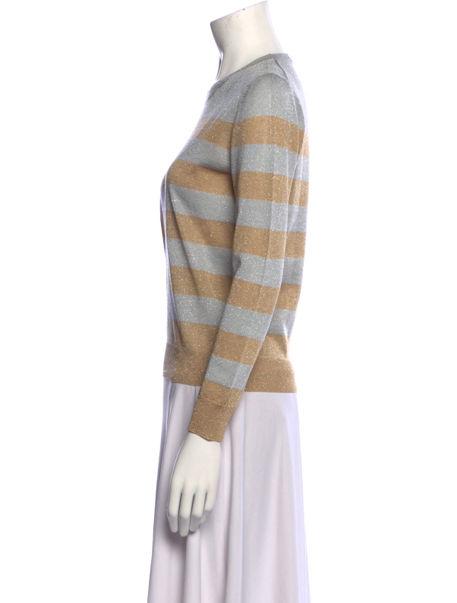 Beau Souci Striped Crew Neck Sweater