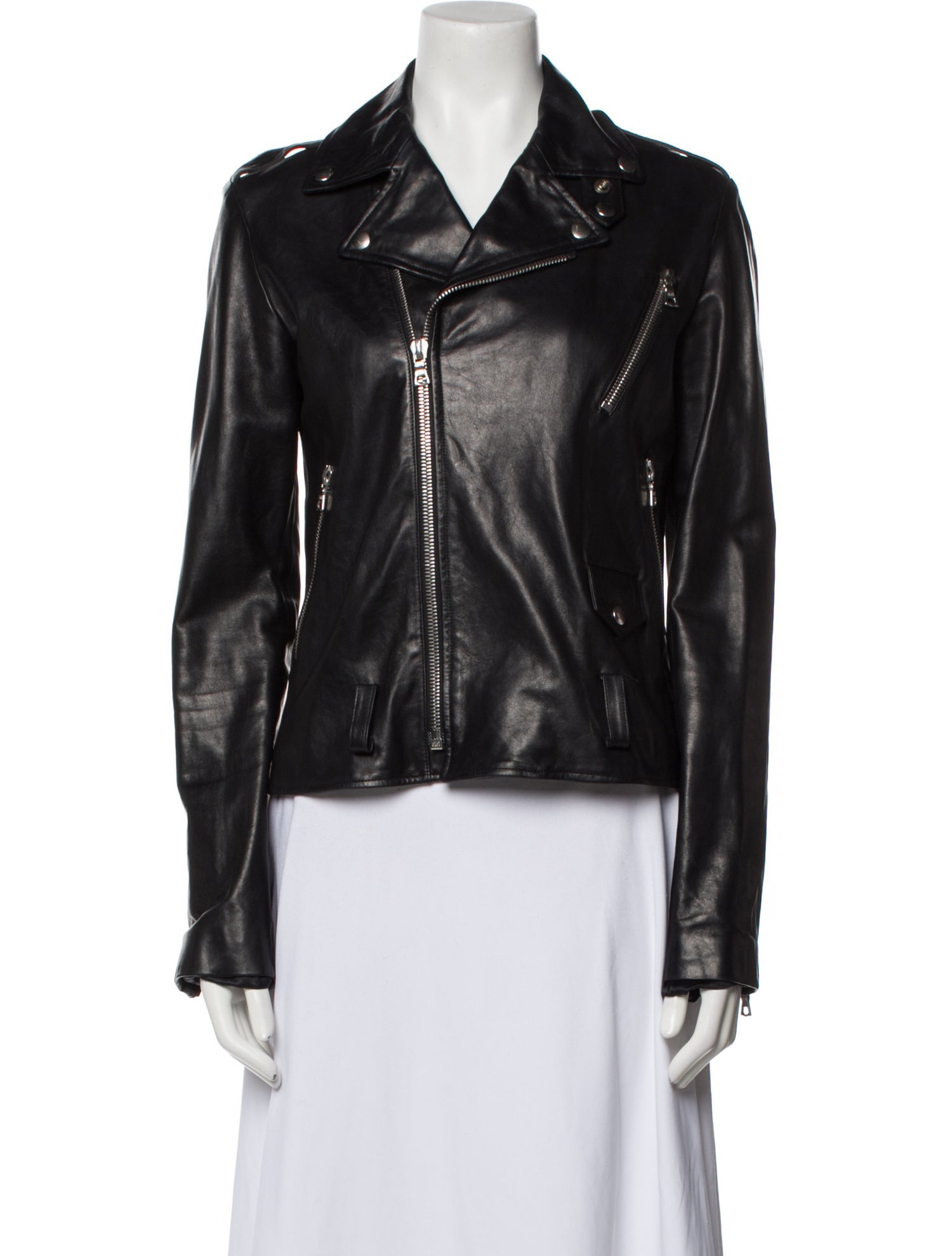 Beau Souci Leather Biker Jacket