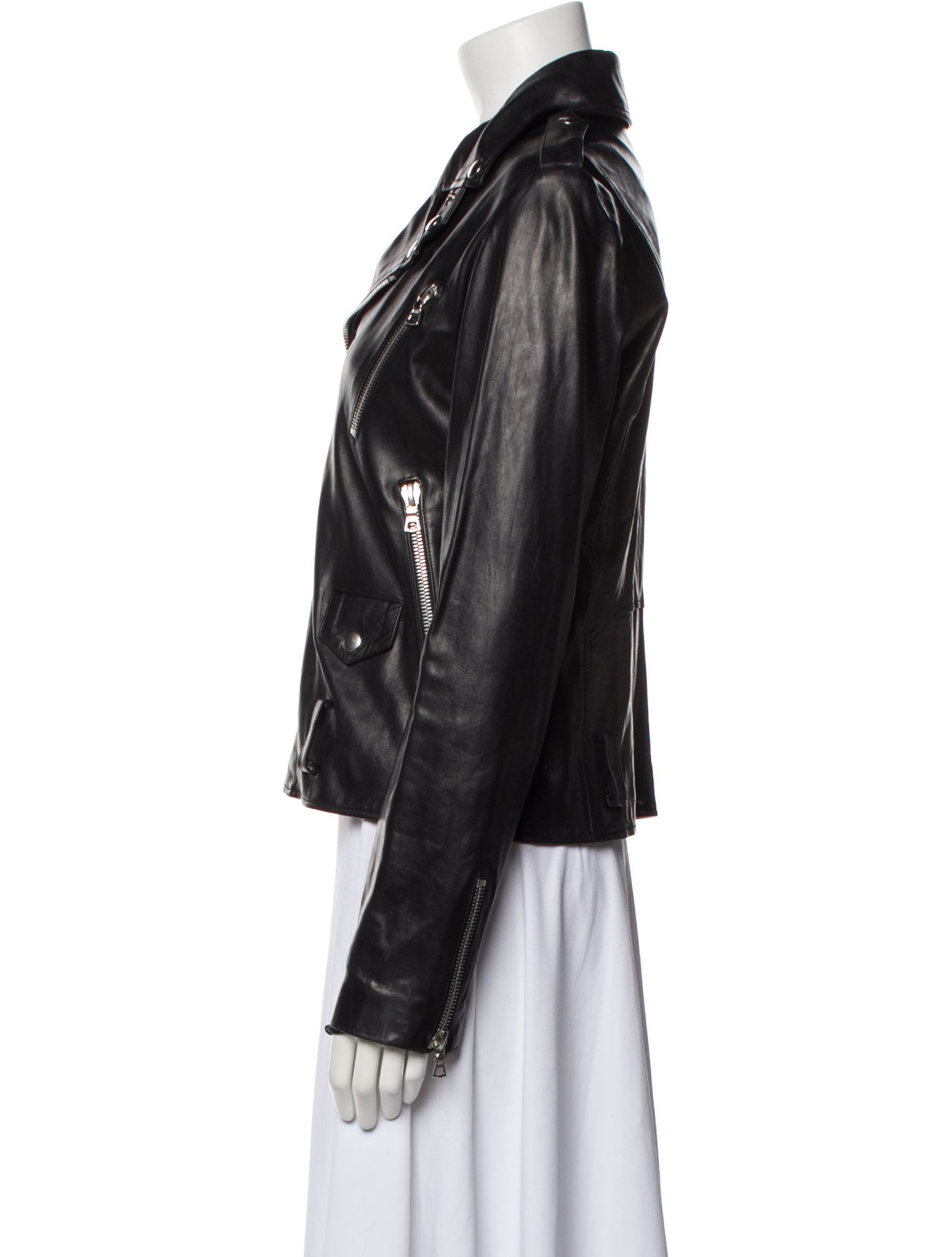 Beau Souci Leather Biker Jacket