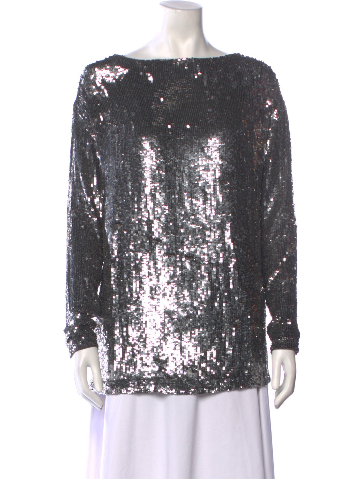 Beau Souci Sequin Bateau Neckline Tunic