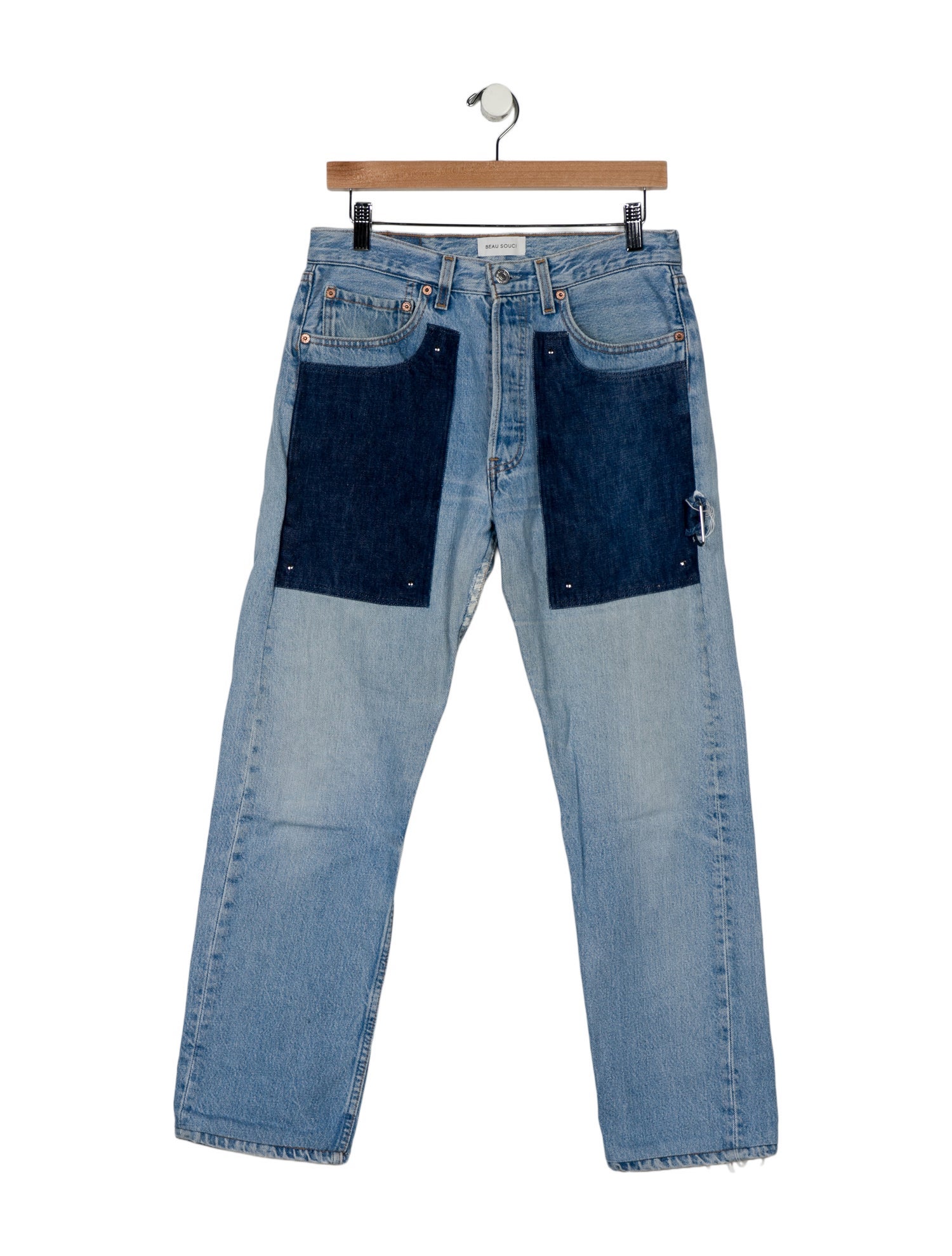 Beau Souci High-Rise Straight Leg Jeans