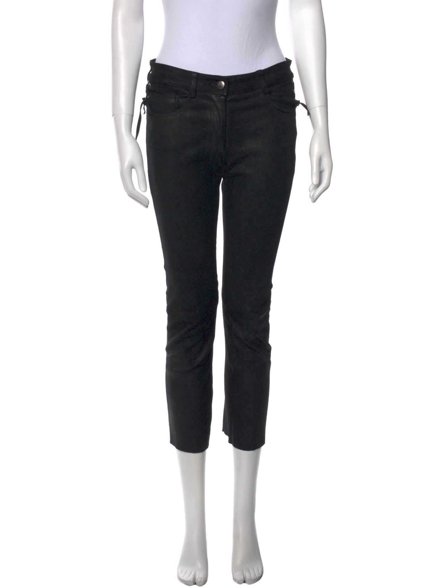 Beau Souci Leather Skinny Leg Pants