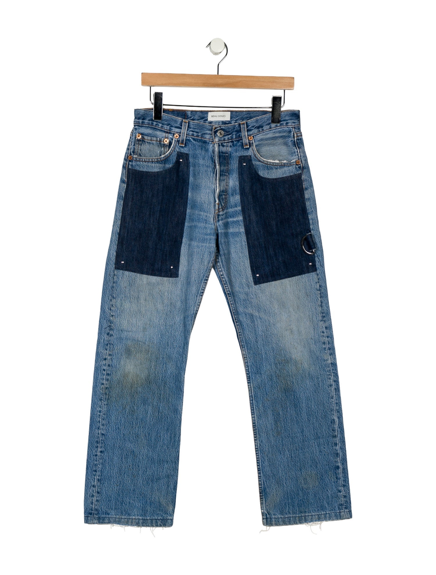 Beau Souci Mid-Rise Wide Leg Jeans