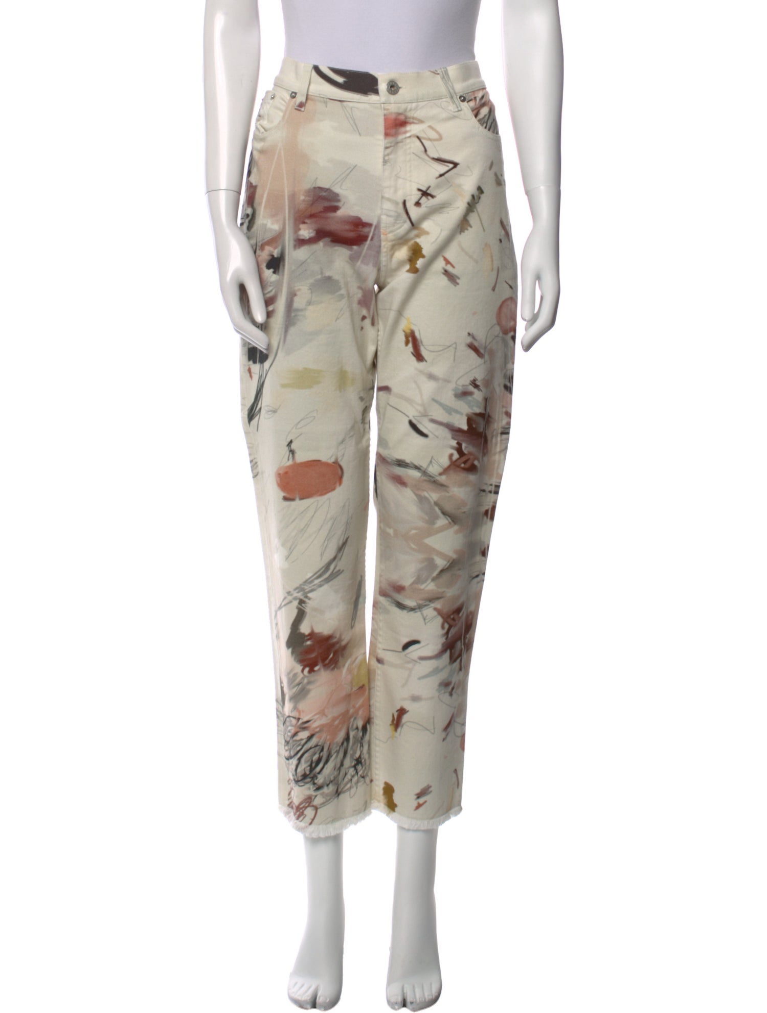 Beau Souci Printed Straight Leg Pants