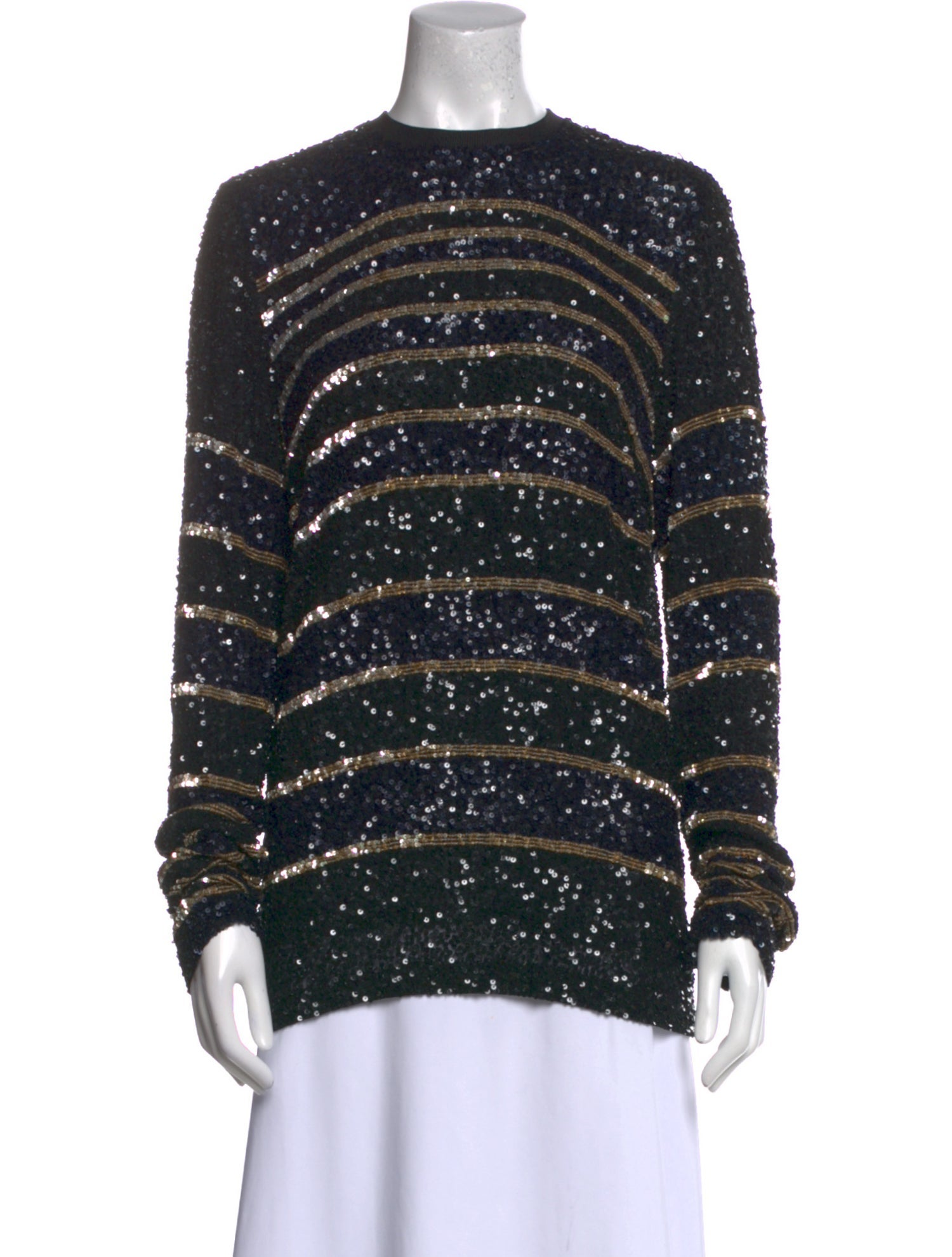 Beau Souci Silk Striped Sweatshirt