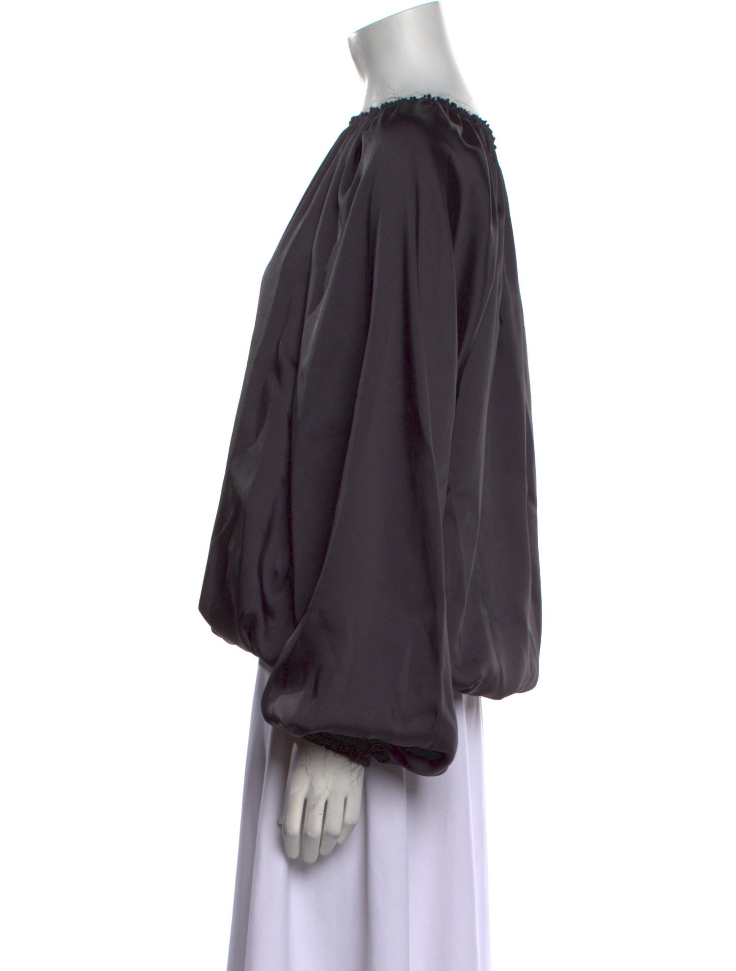 Blanca Vita Bateau Neckline Long Sleeve Blouse w/ Tags