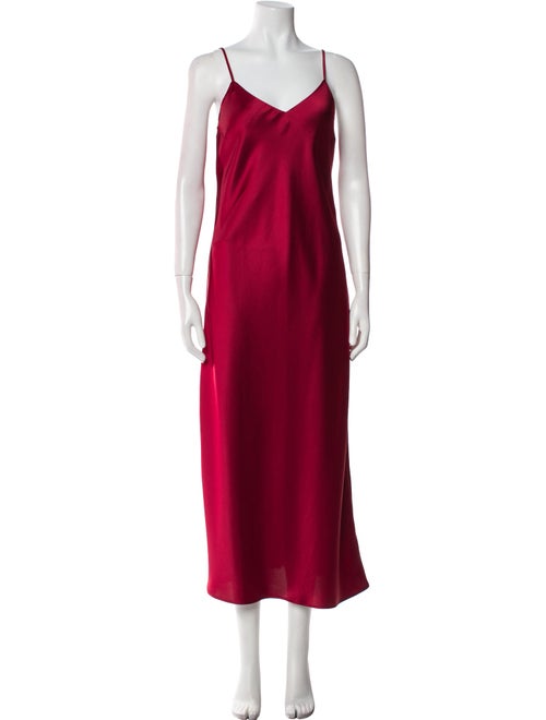 Blanca Vita Satin Midi Length Dress