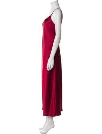 Blanca Vita Satin Midi Length Dress