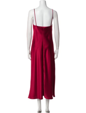 Blanca Vita Satin Midi Length Dress