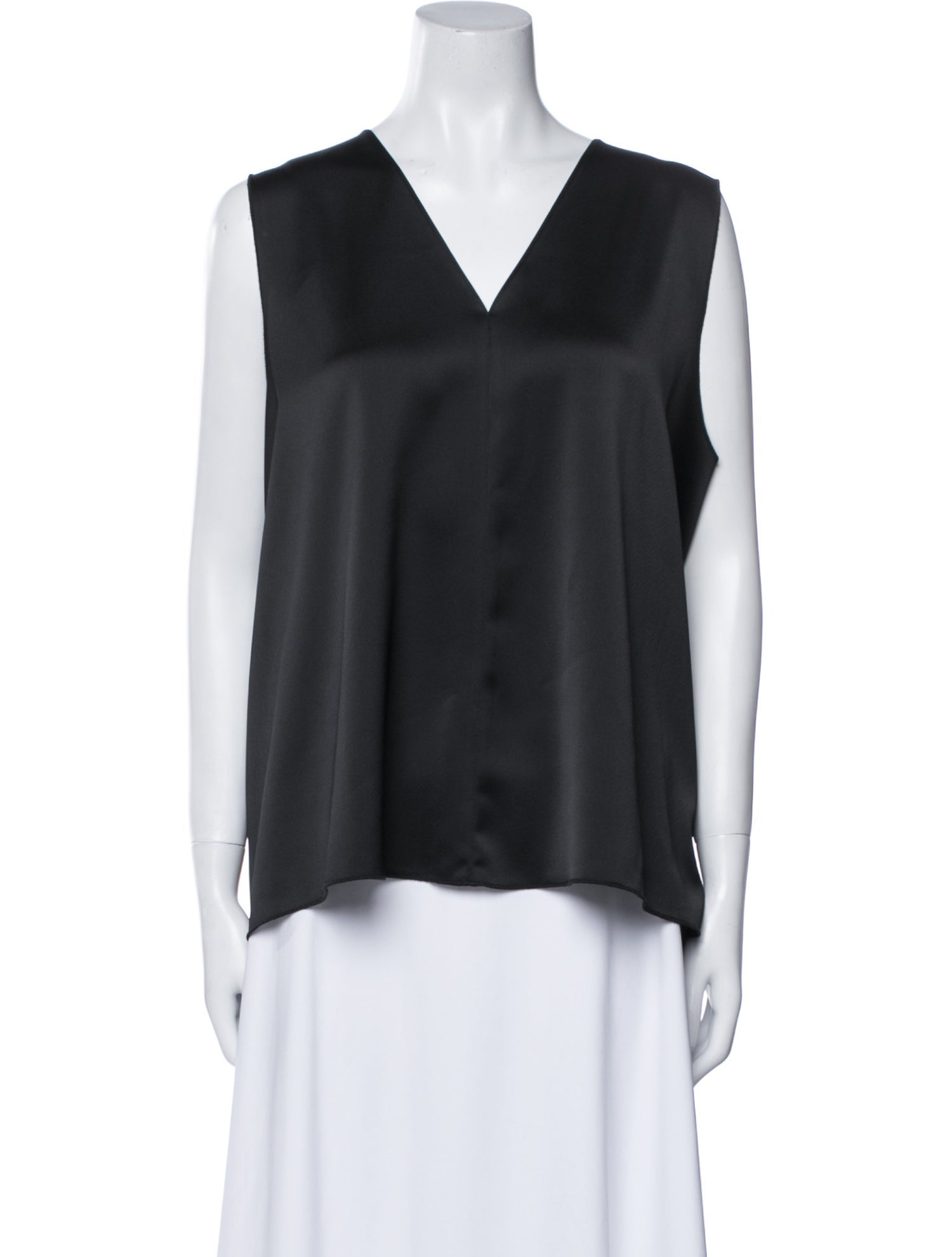 Blanca Vita V-Neck Sleeveless Blouse