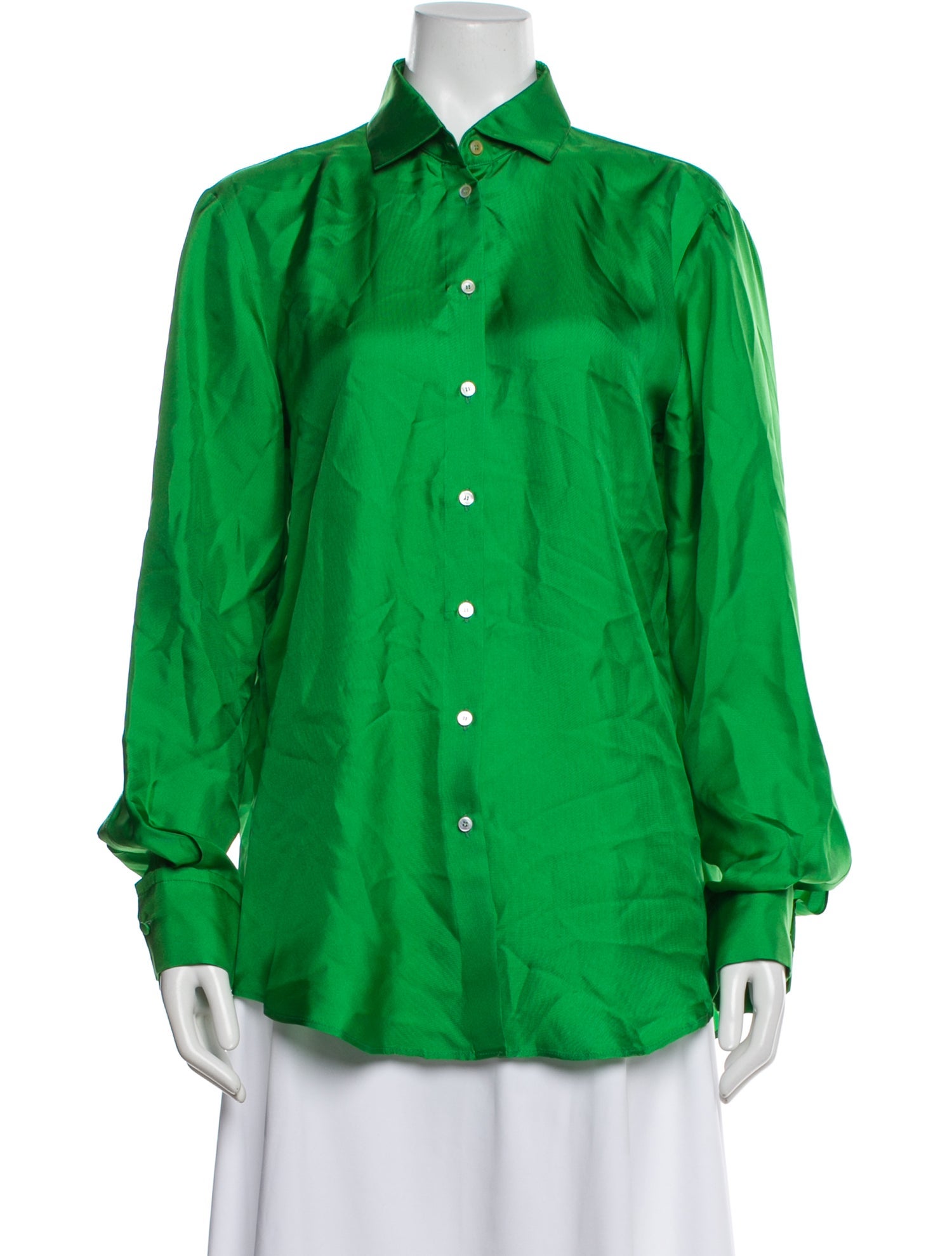 Blanca Vita Silk Long Sleeve Top