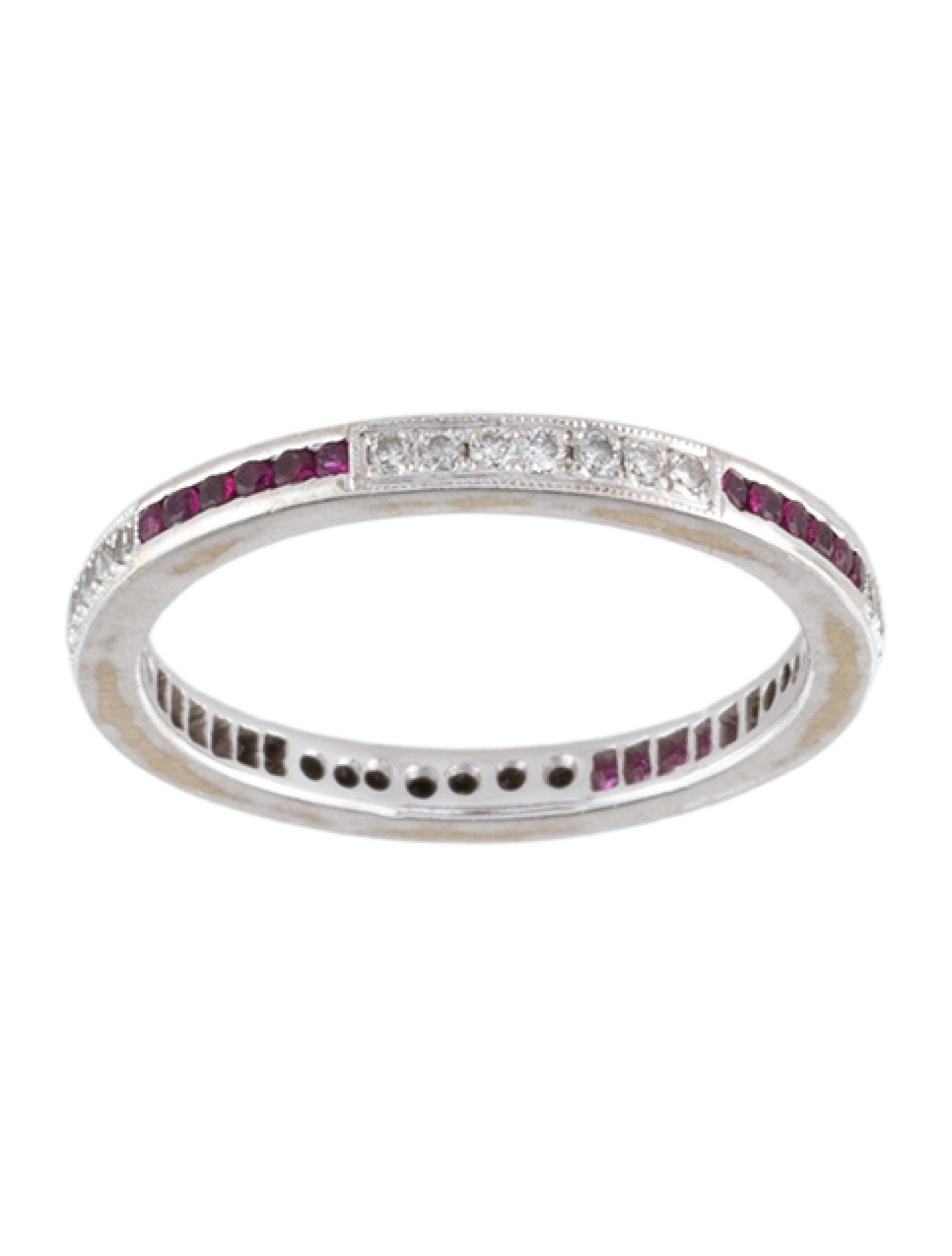 Beverley K 18K Ruby & Diamond Eternity Band
