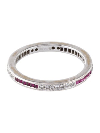 Beverley K 18K Ruby & Diamond Eternity Band