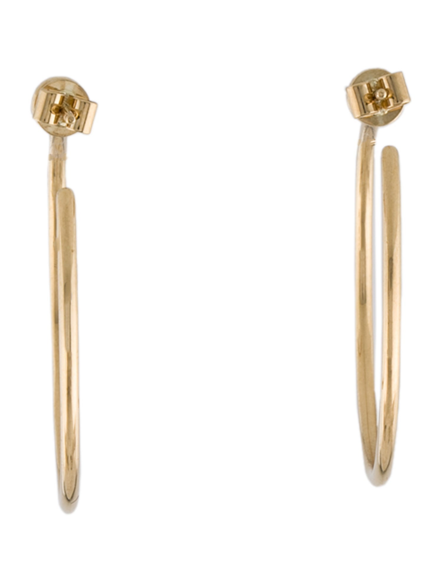 Bony Levy 18K Diamond Station Hoop Earrings