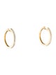 Bony Levy 18K 1.02ctw Diamond Hoop Earrings