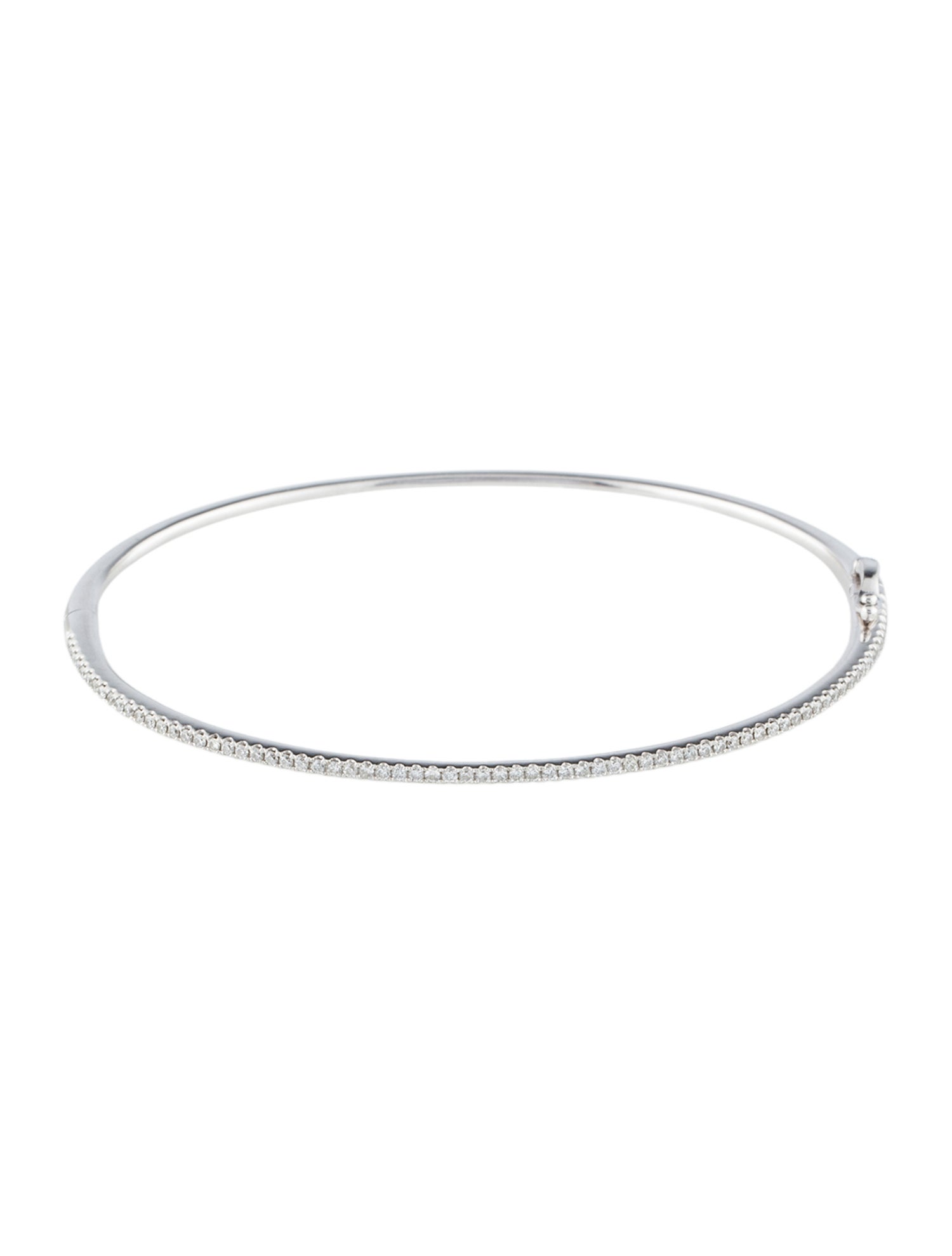 Bony Levy 18K Diamond Skinny Stackable Bangle